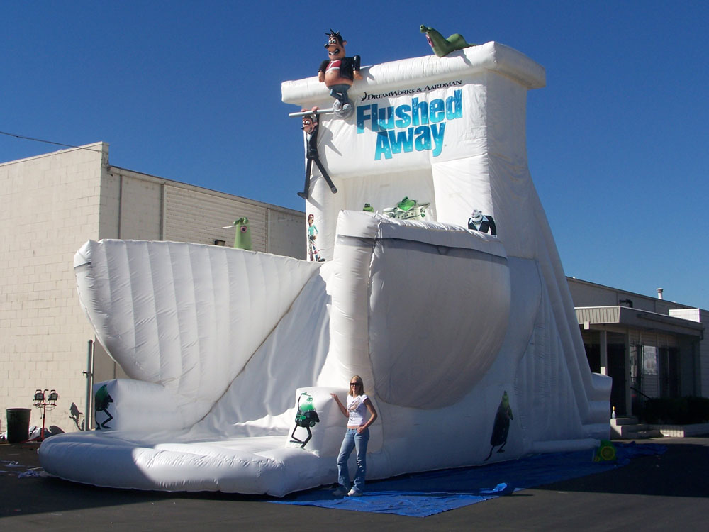 Entertainment Inflatables Flushed Away Movie Premier Slide